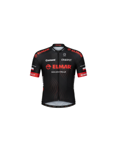 Koszulka kolarska, kolor czarno-czerwony, z logo ELMAR®