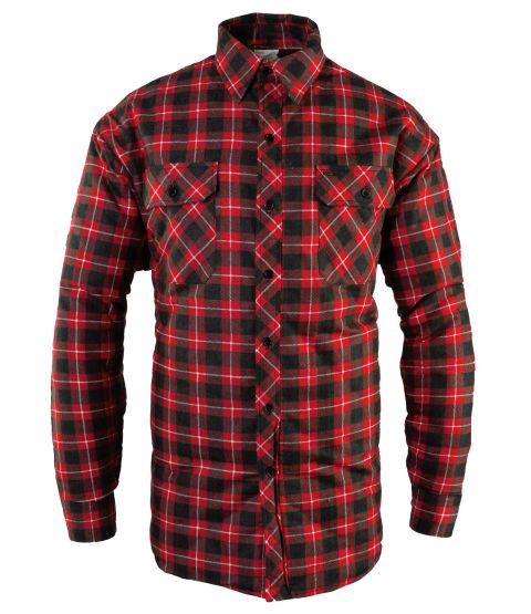 Koszula ocieplana Bono, czerwona