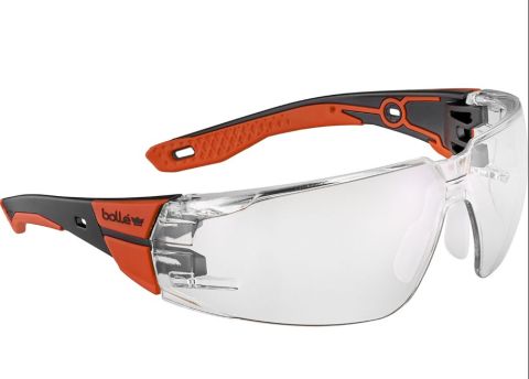 Okulary Bolle RUSH+ 2.0 z powłoką ASAF, czarno-czerwone oprawki