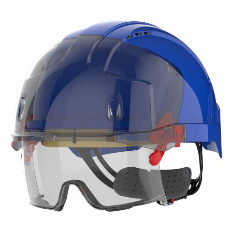 EVO® VISTAlens® Vented Blu/Smk Helmet - Wheel Ratchet