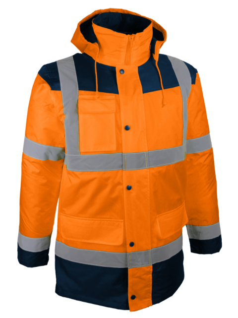 Kurtka PIAMO ORANGE HV 4 w 1 parka