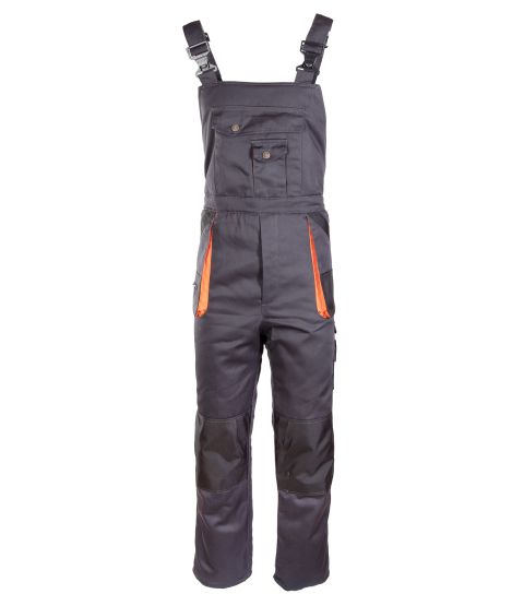 BRIXTON PRACTICAL SPODNIE OGRODNICZKI OCIEPLANE, Grafit/Pomarańcz