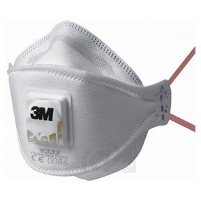 3M™ Aura™ półmaska filtrująca, FFP3, z zaworem, 9332+ 3M 9332+ 2