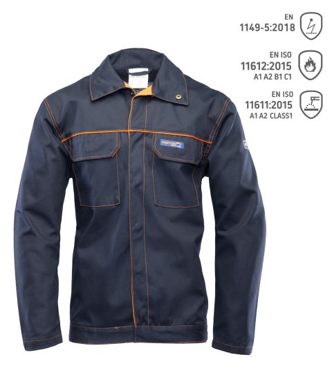 PROFFLAM ANTISTATIC BLUZA, KOLOR GRANATOWY