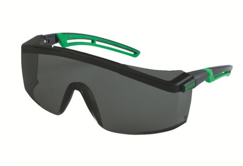Okulary UVEX spawalnicze astrospec 2.0, szybka szara infradur PLUS st. ochr. 5, ramka: czarno-zielona