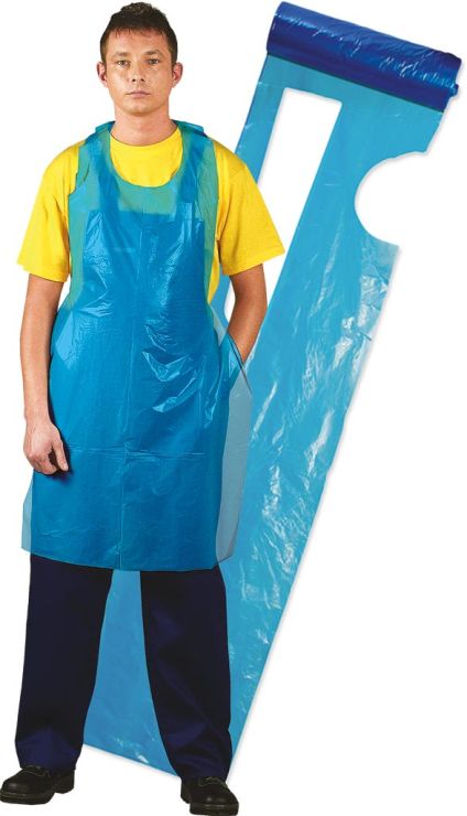 Fartuch foliowy FFOL-ROLL niebieski rolka (100szt)