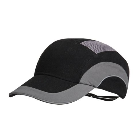 HardCap A1+ z daszkiem średnim (5cm) - Czarny/Szary