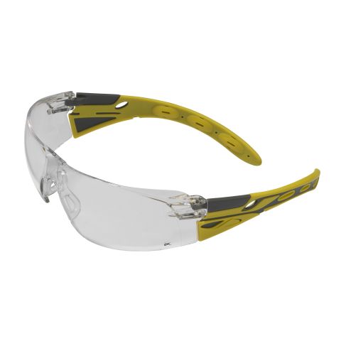 Eiger™ Clear Safety Specs - Neon Yellow / Grey K&N Rated