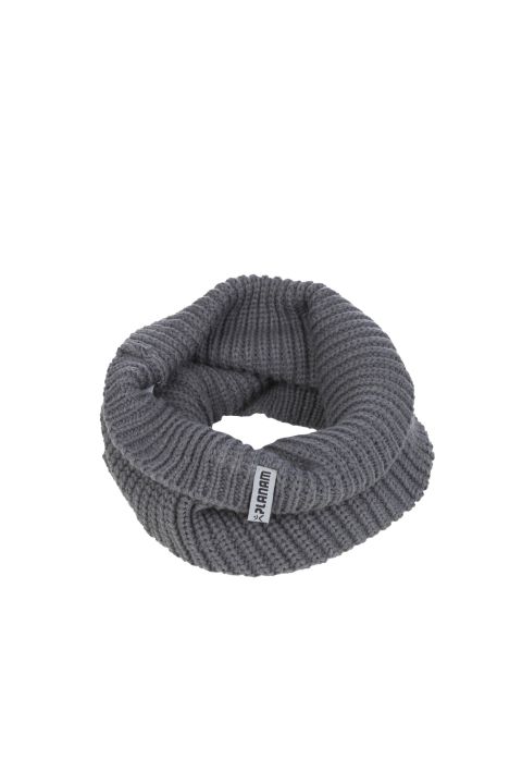 Komin z dzianiny, kolor łupkowy