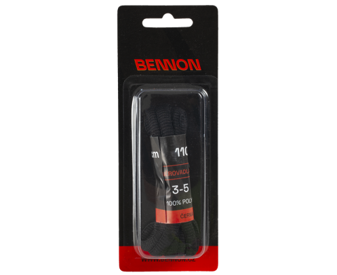 SznurĂłwki czarne, dĹ‚ugoĹ›Ä‡ 110 cm, iloĹ›Ä‡ oczek w obuwiu 3-5 D31110 2