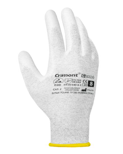 Rękawice ochronne ESD Cramont® GSD110, rozmiar 11 GSD110/11 2