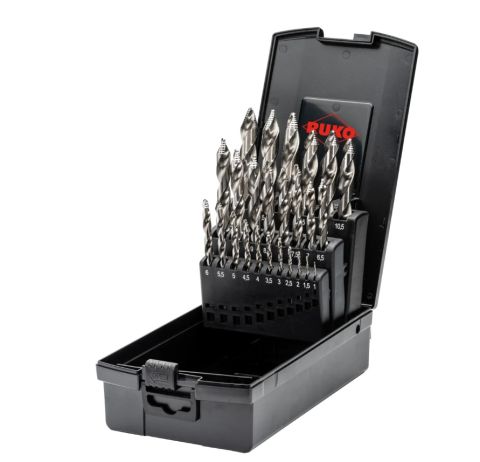 Zestaw wierteł krętych ULTIMATECUT DIN 338 typ FLOWSTEP®, HSS - 25 szt.