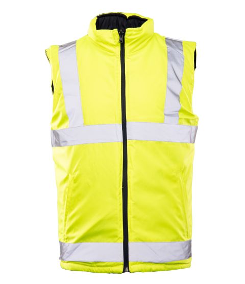 Kamizelka ocieplana BENEFIT MARINO, żółty