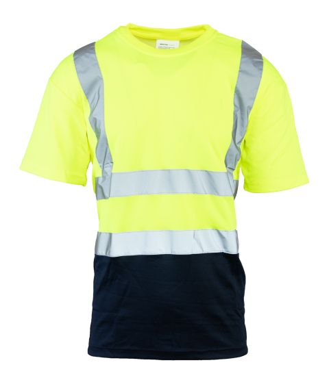 Koszulka Brixton Flash z pasami odblaskowymi 50-50 160G, kolor żółty