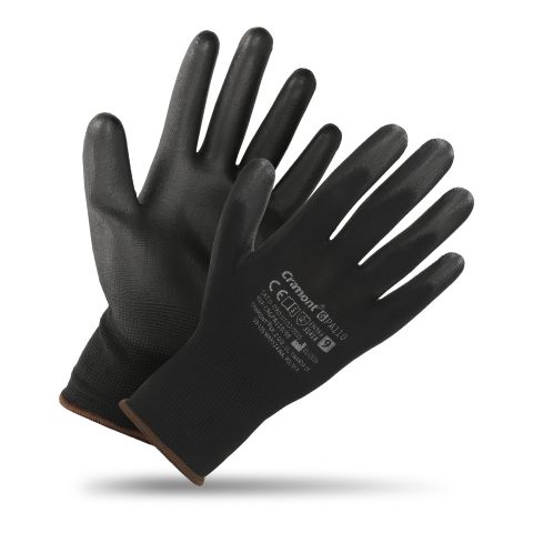 Rękawice poliuretanowe Cramont® GPA110OR black, rozmiar 11 GPA110OR/11 2