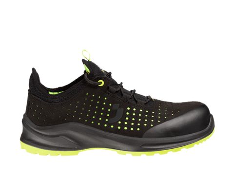 Półbut ochronny Safety Jogger, MODULO S1PS LOW PERF, kolor Black-Red
