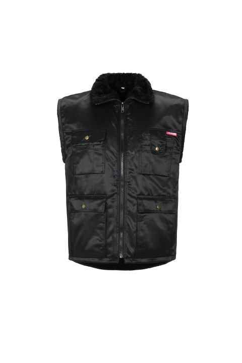 Kamizelka ocieplana z wieloma kieszeniami GLETSCHER,  kolor czarny, rozmiar XXXL PL-0339/XXXL 3