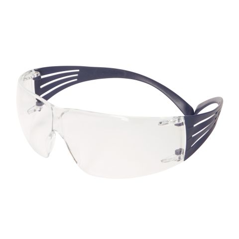 3M™ SecureFit™ 200 Okulary ochronne, niebieskie oprawki, powłoka odporna na zaparowanie/zarysowanie Scotchgard™ (K i N), przezroczyste soczewki, SF201SGAF-BLU-EU