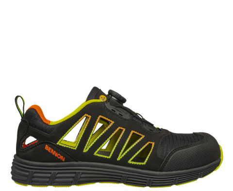 Półbuty ochronne BNN REBEL S1P ESD ATOP GREEN LOW, rozmiar 47 0762031050/47 2