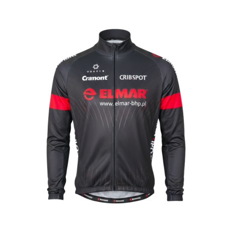 Bluza kolarska, kolor czarny, z logo ELMAR®