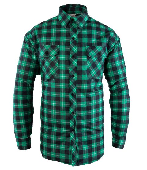 Koszula ocieplana Bono, zielona