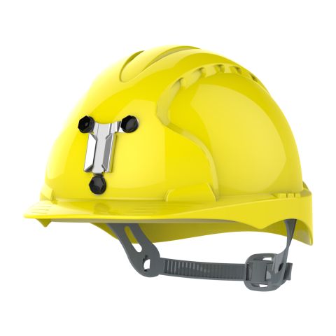 EVO®3 Mining Safety Helmet with Lamp Bracket - Slip Ratchet - Yellow
