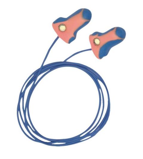 Wkładki do uszu wykrywalne Laser Track - ze sznurkiem /100szt.