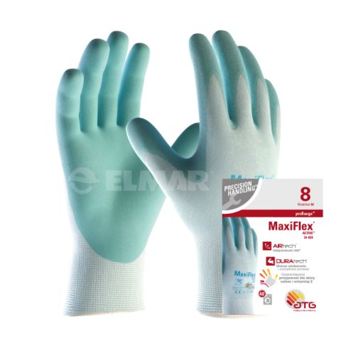 Rękawice z zawieszką na stojak ATG®, MaxiFlex® Active™ 34-824