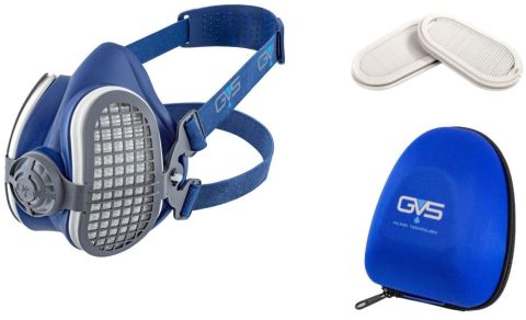 Zestaw startowy GVS Elipse P3 RD - półmaska z dodatkowymi filtrami P3 oraz etui (rozmiar średni)