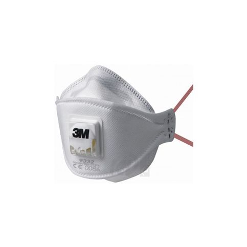 3M™ Aura™ półmaska filtrująca, FFP3, z zaworem, 9332+ 3M 9332+ 2