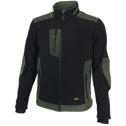 Męska kurtka EREBOS, kolor czarno-zielony, rozmiar XL P90013/XL 2