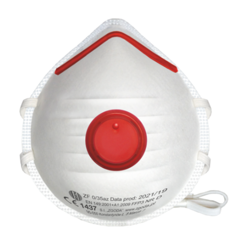 Półmaska filtrująca ZF 0/35z FFP3, z zaworkiem ZF 0/35Z 2