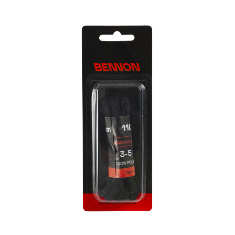 SznurĂłwki czarne, dĹ‚ugoĹ›Ä‡ 110 cm, iloĹ›Ä‡ oczek w obuwiu 3-5 D31110 2