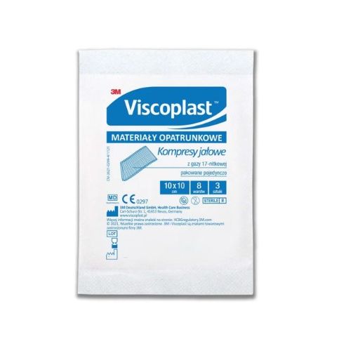 Kompresy z gazy jałowej 17 nitkowy 8-warstwowy 9x9 / 10x10 cm, 3 sztuki A-022/9 2