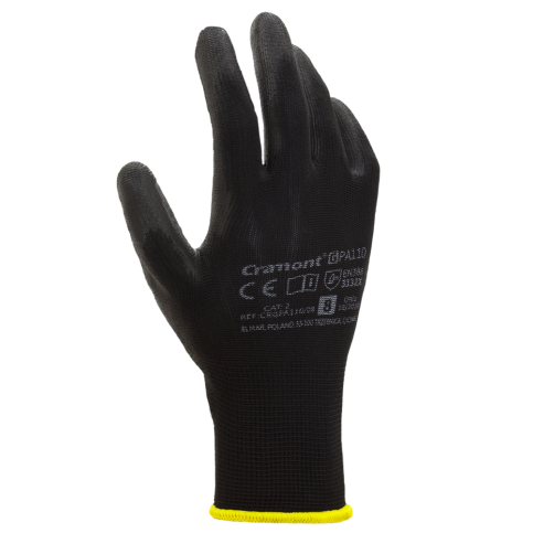 Rękawice poliuretanowe Cramont® GPA110OR black, rozmiar 11 GPA110OR/11 2