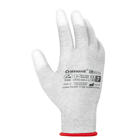 Rękawice ochronne ESD Cramont® GSD210, rozmiar 11 GSD210/11 2