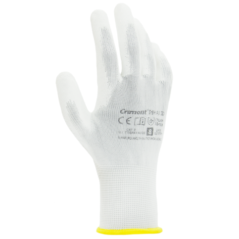 Rękawice poliuretanowe Cramont® GPA130OR white, rozmiar 11 GPA130OR/11 2